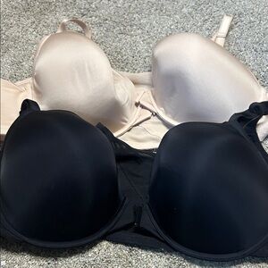 Torrid Black and Cream Bra Duo